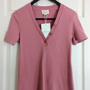 NWT Sézane Maurice T-shirt- Rosewood
